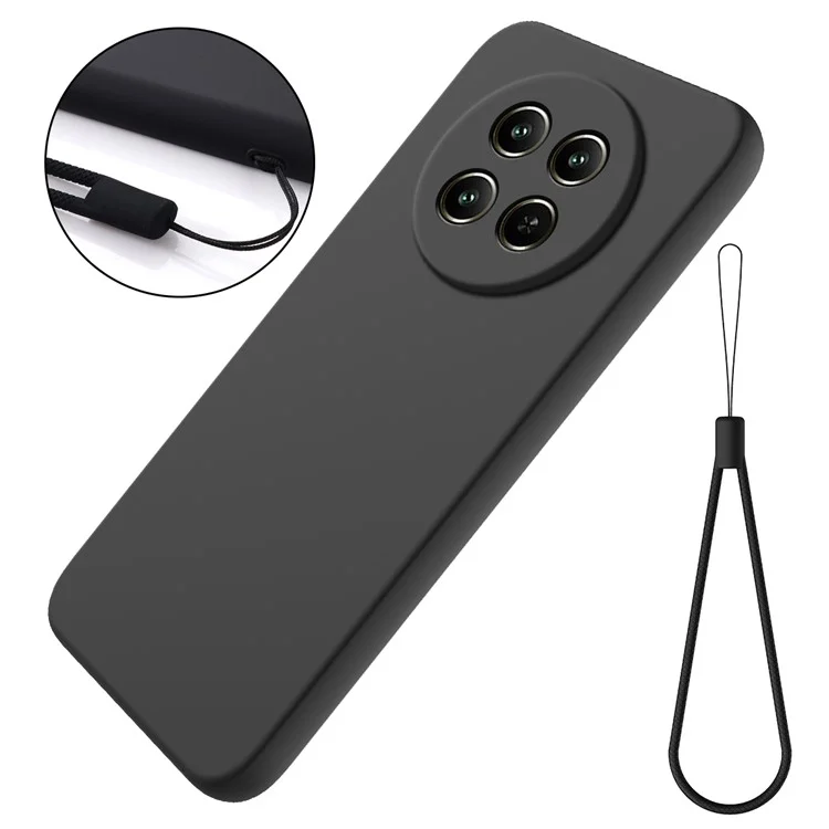 Для Realme C65 5G Slim Case Soft Liquid Silicone Phone Cover Mobile Accessories Wholesale - Black