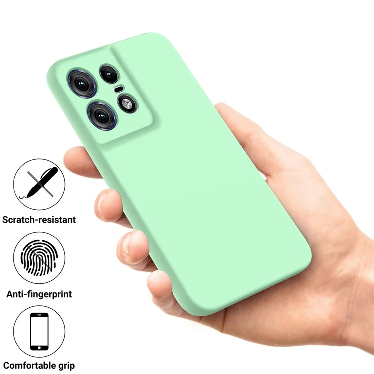 Для Motorola Edge 50 Pro 5G Чехол Мягкий Жидкий Силиконовый Чехол для Мобильного Телефона Оптом - Зеленый