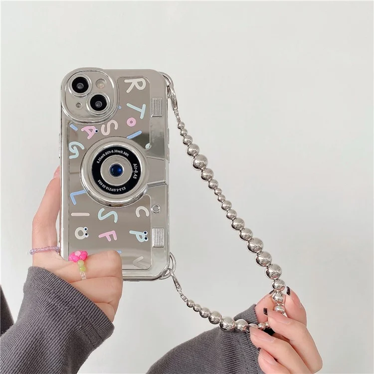 For iPhone 14 Electroplating Cases Soft TPU Phone Shell English Letter Printing