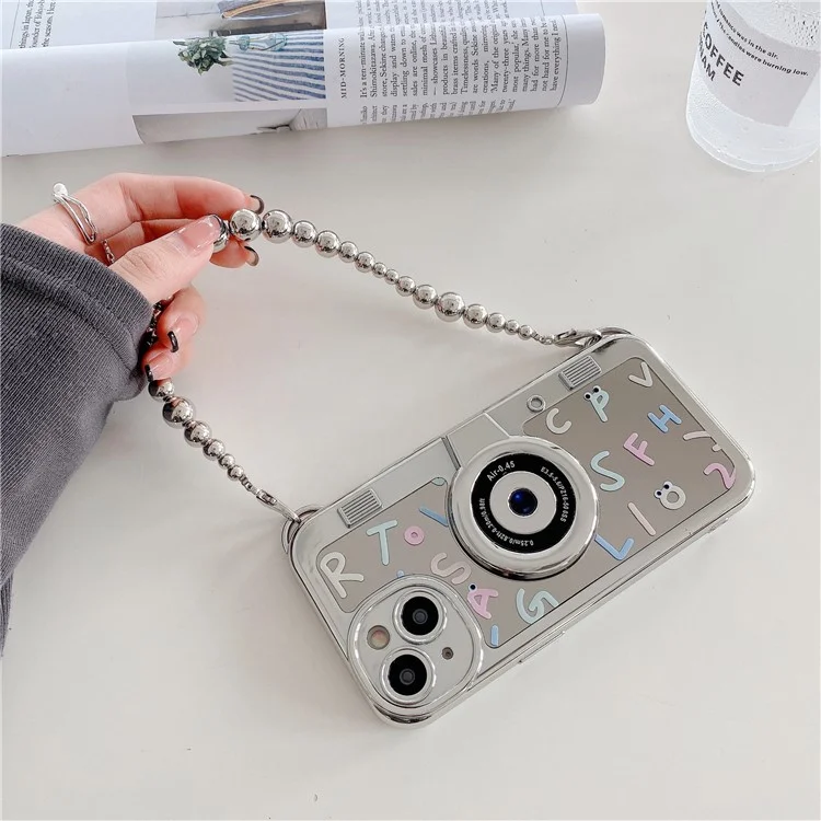 For iPhone 14 Electroplating Cases Soft TPU Phone Shell English Letter Printing