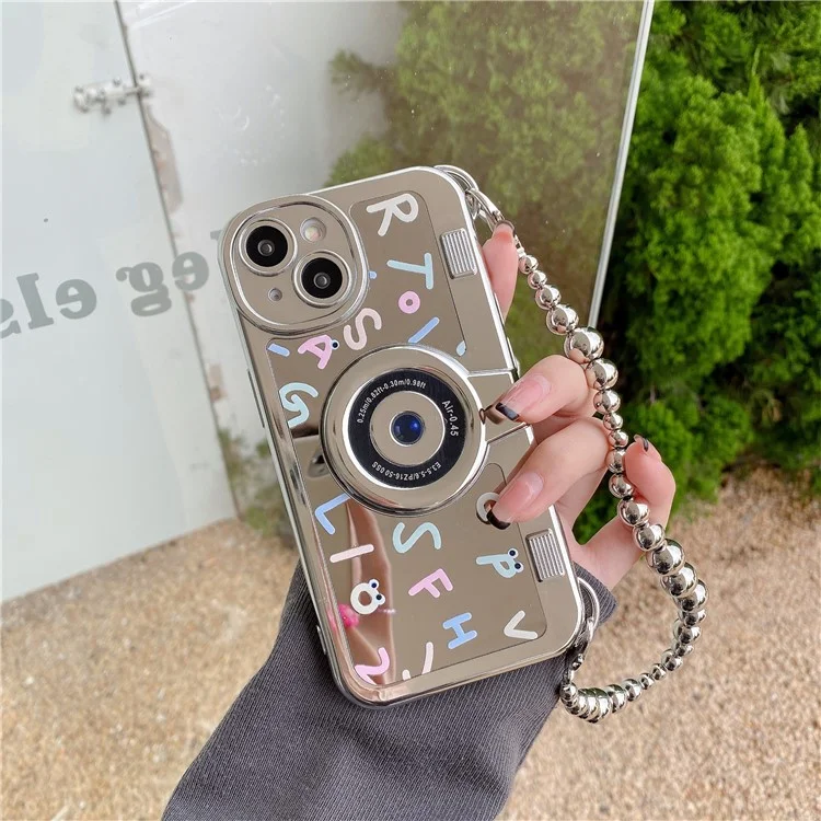 For iPhone 14 Electroplating Cases Soft TPU Phone Shell English Letter Printing