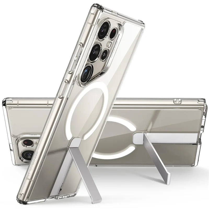 ESR Boost Flickstand Case (HaloLock) For Samsung Galaxy S24 Ultra Magnetic Case PC Phone Back Cover - Clear