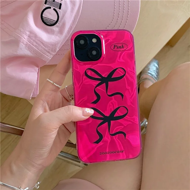 Für iPhone 13 Case IMD Schleifen-Muster Ästhetische Gestaltung TPU Handyhülle