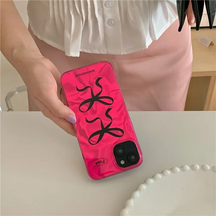 Für iPhone 13 Case IMD Schleifen-Muster Ästhetische Gestaltung TPU Handyhülle
