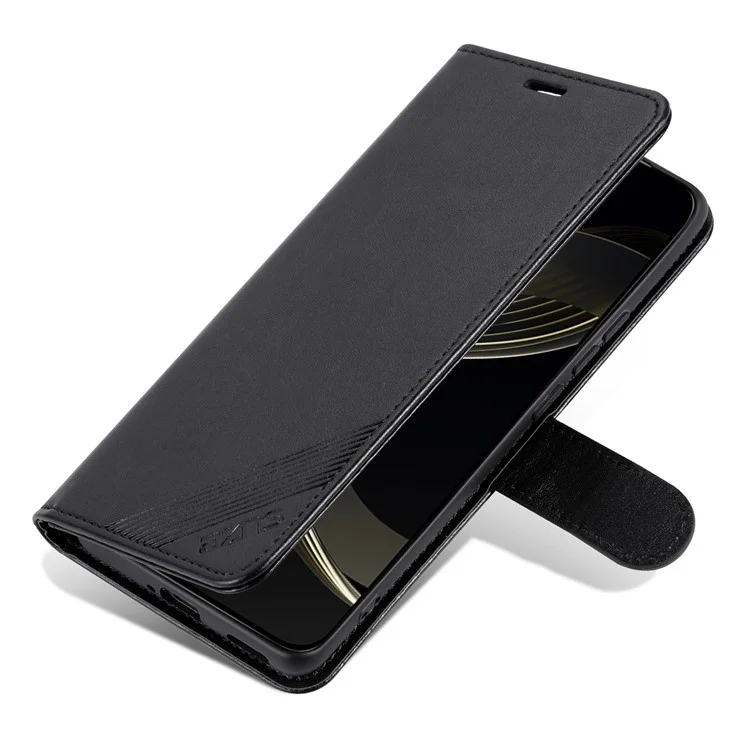 AZNS Für Huawei Pura 70 Pro / 70 Pro+ Hülle Magnetverschluss Brieftasche Ständer Leder Telefonhülle - Schwarz