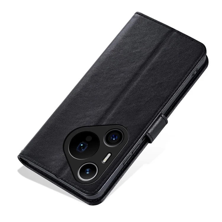 AZNS Für Huawei Pura 70 Pro / 70 Pro+ Hülle Magnetverschluss Brieftasche Ständer Leder Telefonhülle - Schwarz