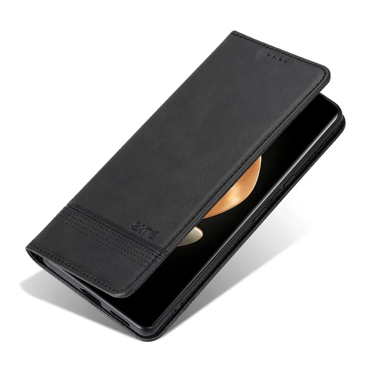 AZNS Für Huawei Pura 70 Ultra Hülle, PU-Leder, magnetischer Verschluss, stoßfest, Flip-Handyhülle - Schwarz