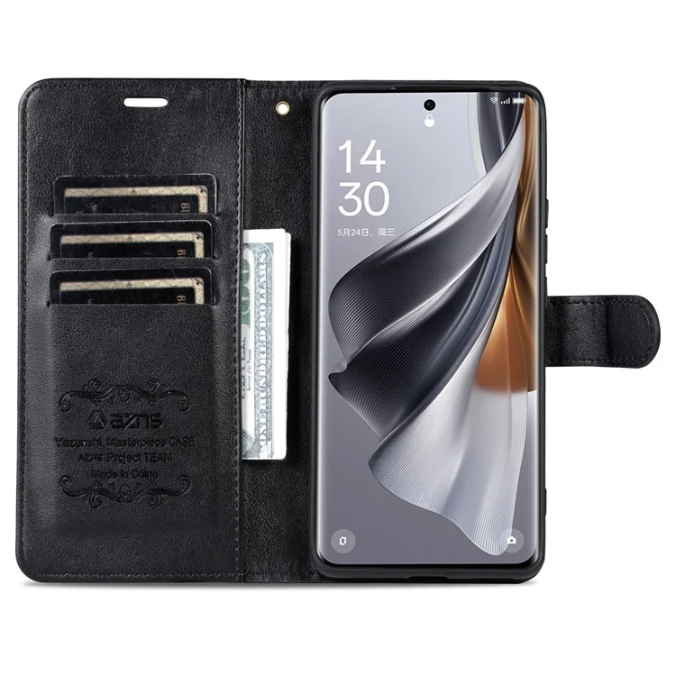 AZNS Für Huawei Pura 70 Case Wallet Leder Kratzsicher Phone Cover mit Magnetverschluss - Schwarz