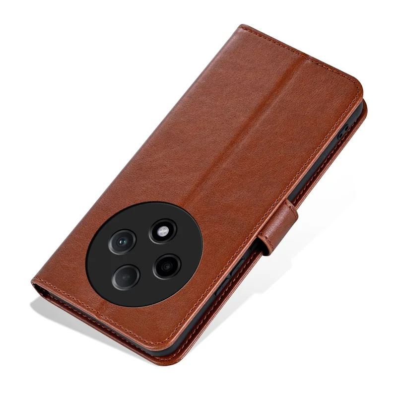 AZNS For Oppo A3 Pro (China) 5G Case TPU Inner Shell Leather Card Holder Wallet Phone Cover - Brown