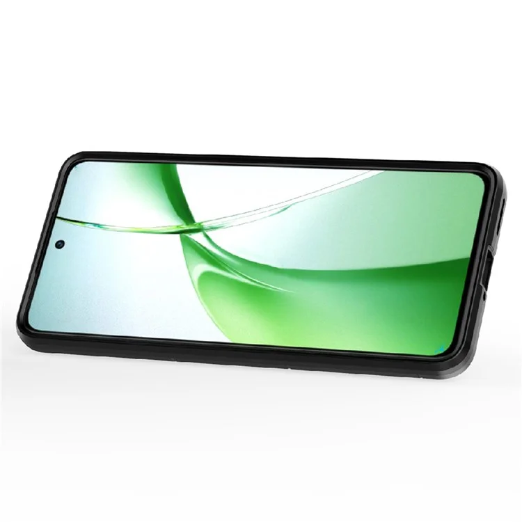 Pour OnePlus Nord CE4 5G Étui Anti-chute PC+TPU Support de support Coque de téléphone portable Accessoire en gros - Noir