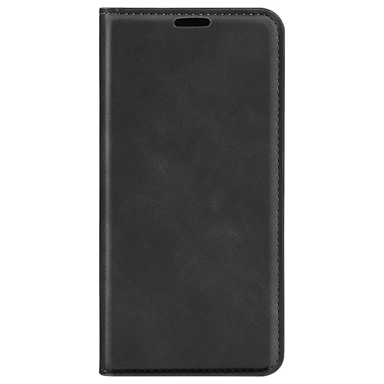 For Realme 12 5G Case Drop-resistant PU Leather Wallet Skin Touch Phone Shell - Black
