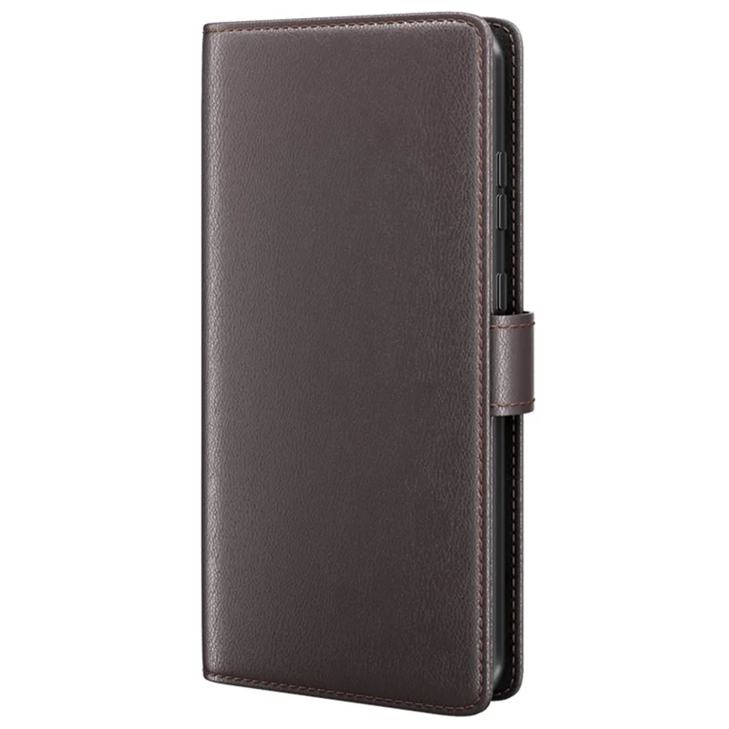 Para Nothing Phone (2a) Plus / Phone (2a) Case Carteira Suporte de Cartão Couro Dividido Genuíno Capa de Telefone Móvel - Marrom