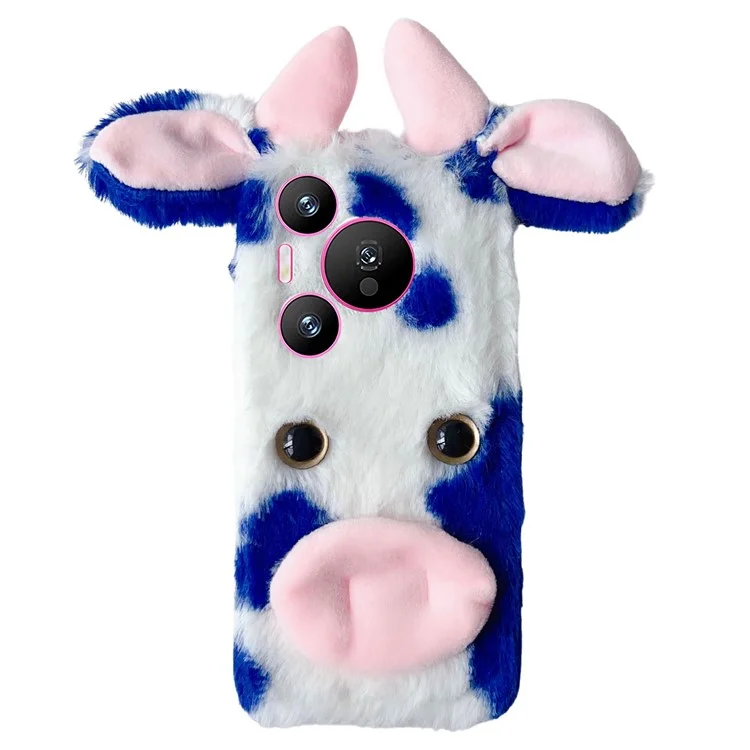 Para Huawei Pura 70 Pro / 70 Pro+ Estuche Orejas de vaca mullidas Funda de TPU suave y delgada - Azul