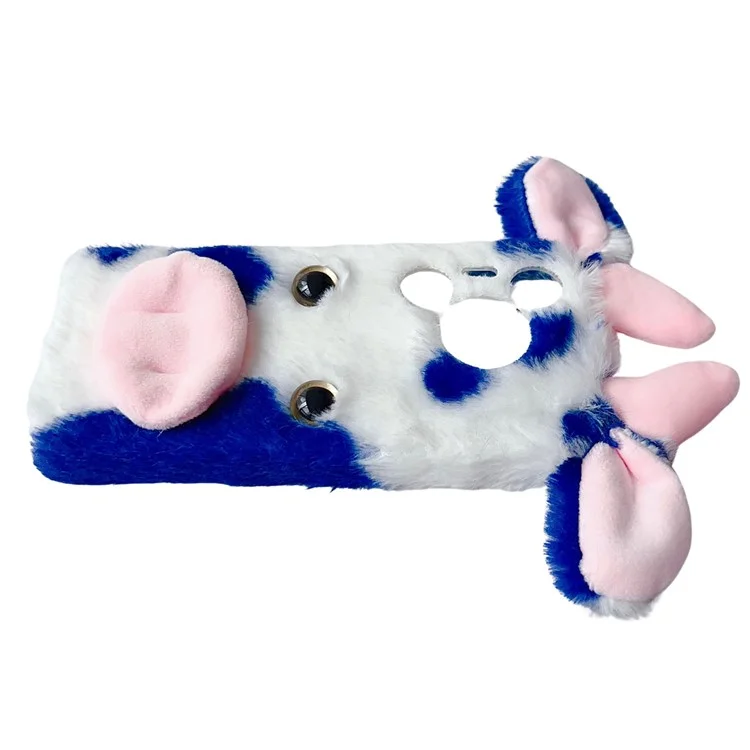 Para Huawei Pura 70 Pro / 70 Pro+ Estuche Orejas de vaca mullidas Funda de TPU suave y delgada - Azul