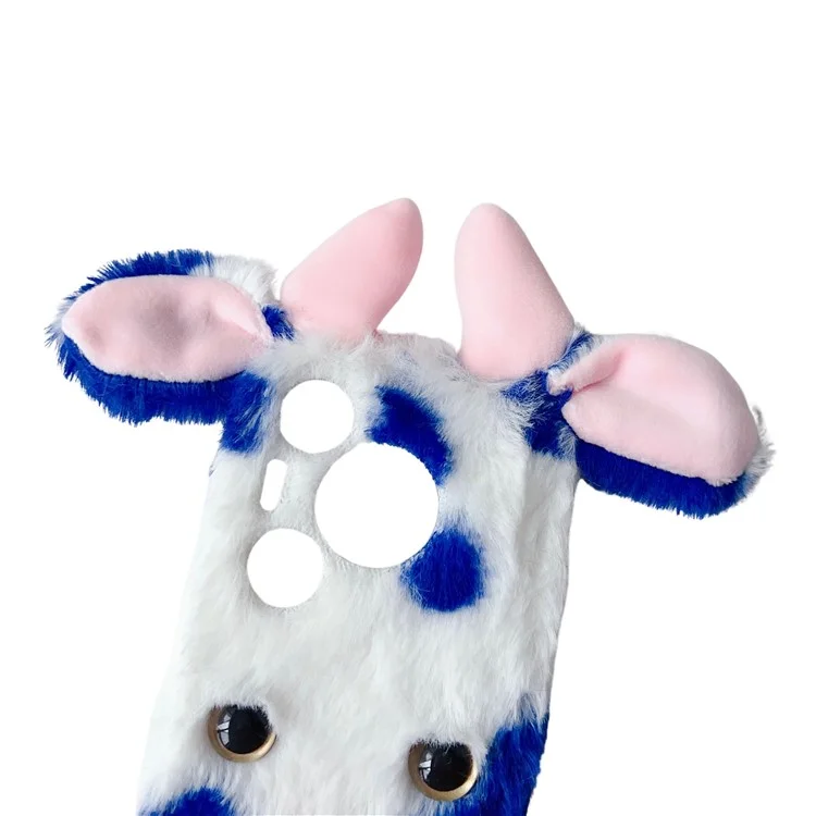 Para Huawei Pura 70 Pro / 70 Pro+ Estuche Orejas de vaca mullidas Funda de TPU suave y delgada - Azul