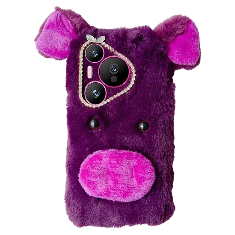 Para Huawei Pura 70 Pro / 70 Pro+ Funda Slim Plus Lucky Pig Soft TPU Phone Case - Morado