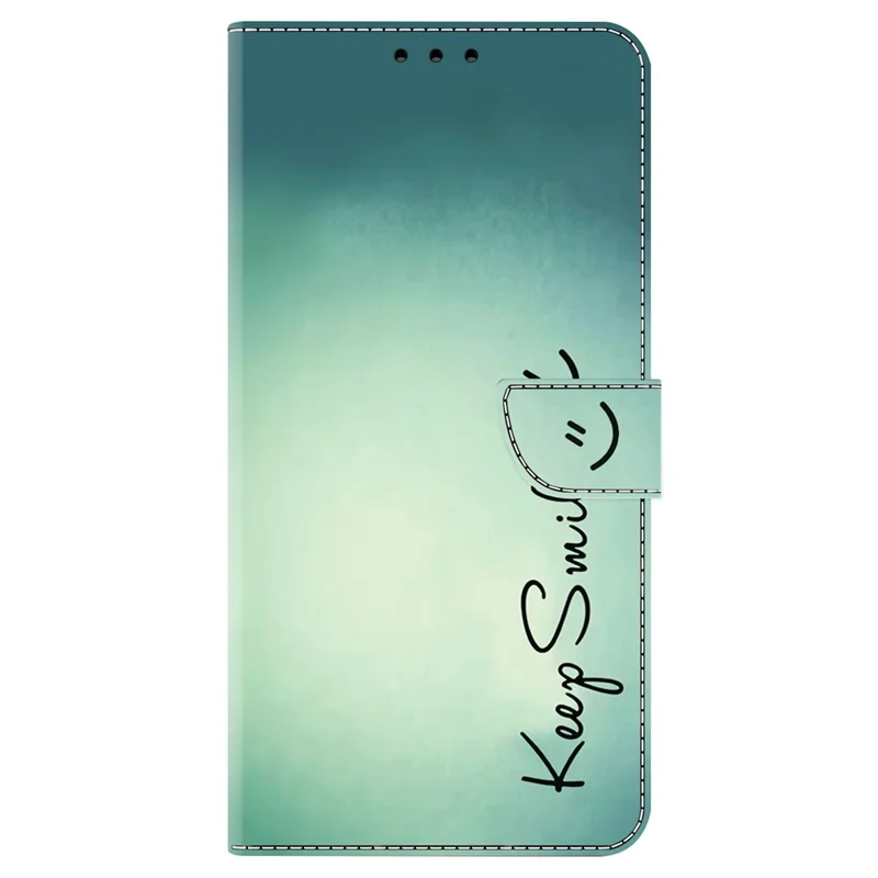 Para Xiaomi Redmi 13C 4G / 13C 5G / Poco C65 4G / Poco M6 5G / 13R 5G Capa Padrão Couro PU com Slots para Cartão/Dinheiro - Mantenha o Sorriso