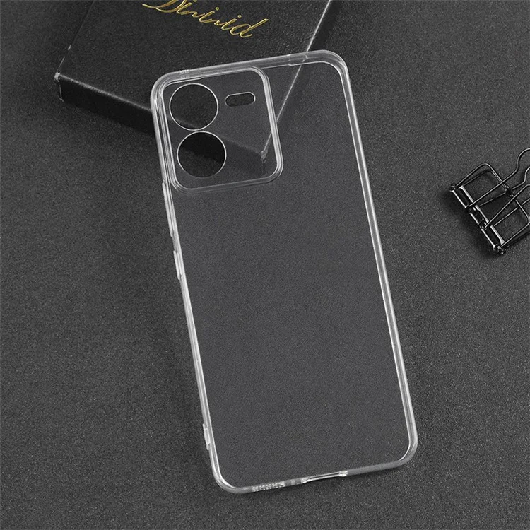 Для vivo iQOO Z9 5G Clear Case Soft TPU Precision Lens Cutouts Phone Shell