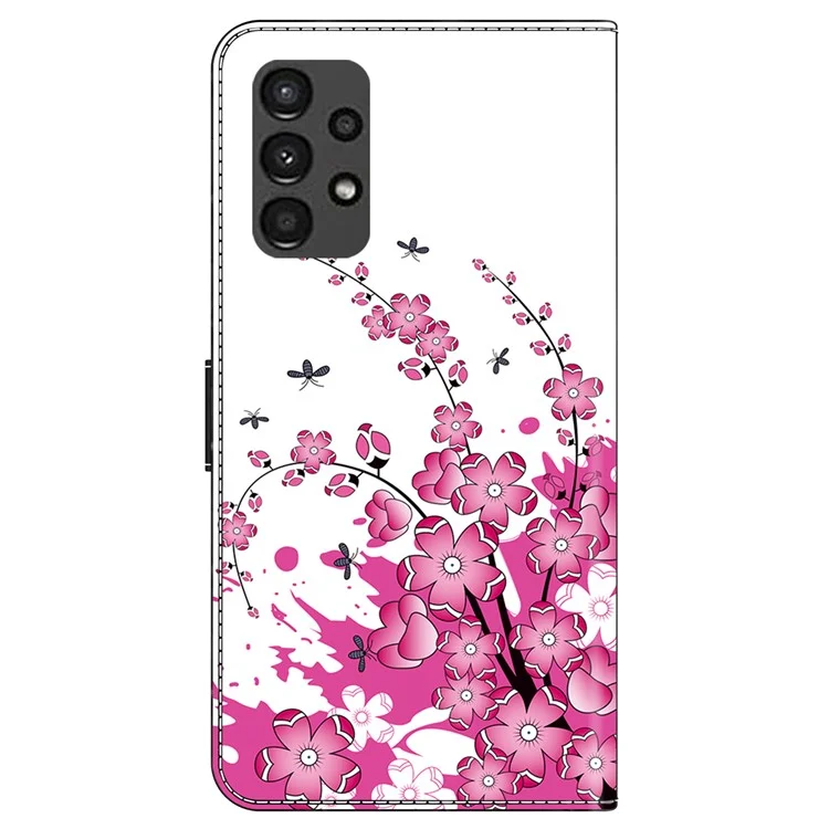 For Samsung Galaxy A13 5G / A13 4G Wallet Case Pattern Print Leather Phone Cover Mobile Accessories Wholesale - Flower Vine