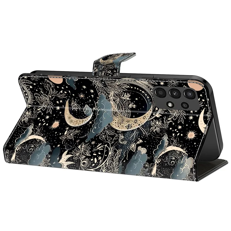 Per Samsung Galaxy A13 5G / A13 4G Custodia a Portafoglio Stampa Motivo Custodia in Pelle per Cellulare Accessori Wholesale - Luna