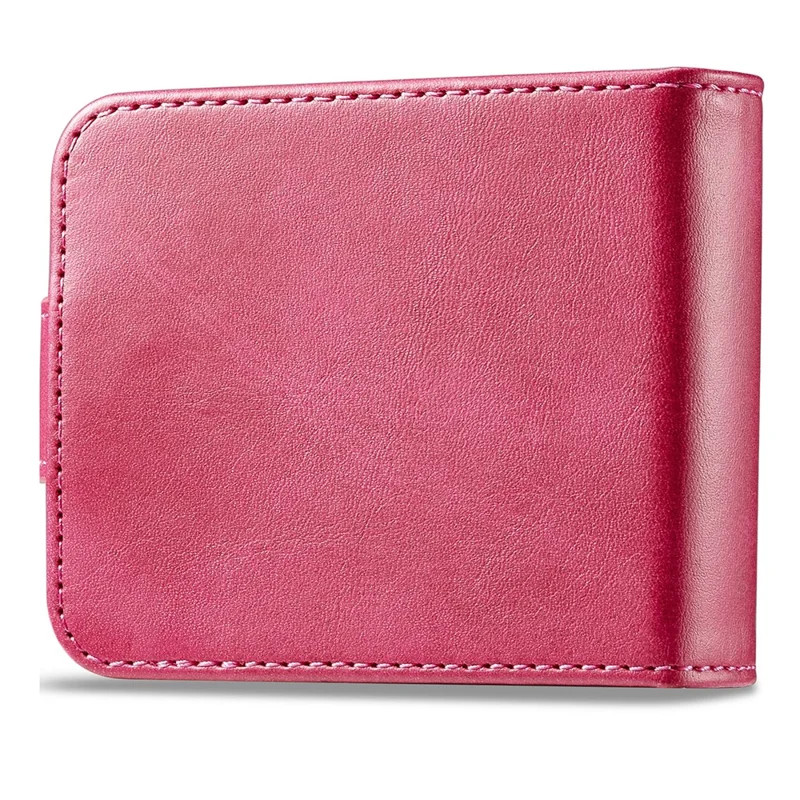 LC.IMEEKE Para Samsung Galaxy Z Flip6 5G Capa Resistente a Arranhões Couro+PC Textura de Bezerro Capa de Telefone - Rosa