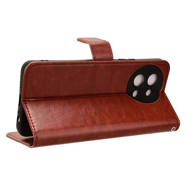Pour vivo Y38 5G / Y200i 5G / Y58 5G Folding Stand Leather Wallet Phone Case Mobile Accessories Wholesale - Marron