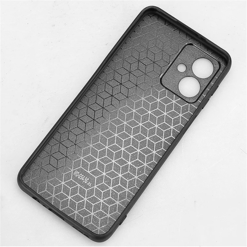 Per Motorola Moto G54 5G Case Stitching Line Design Anti-scratch Leather+TPU+PC Phone Cover - Nero