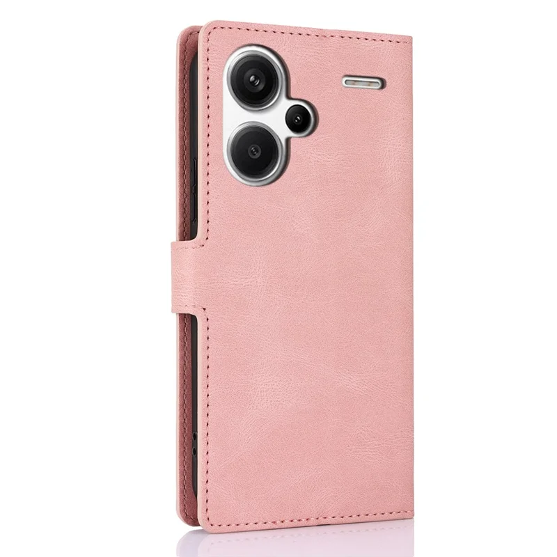 For Xiaomi Redmi Note 13 Pro+ 5G Cell Phone Cases Magnetic Clasp Leather Stand Cover - Pink