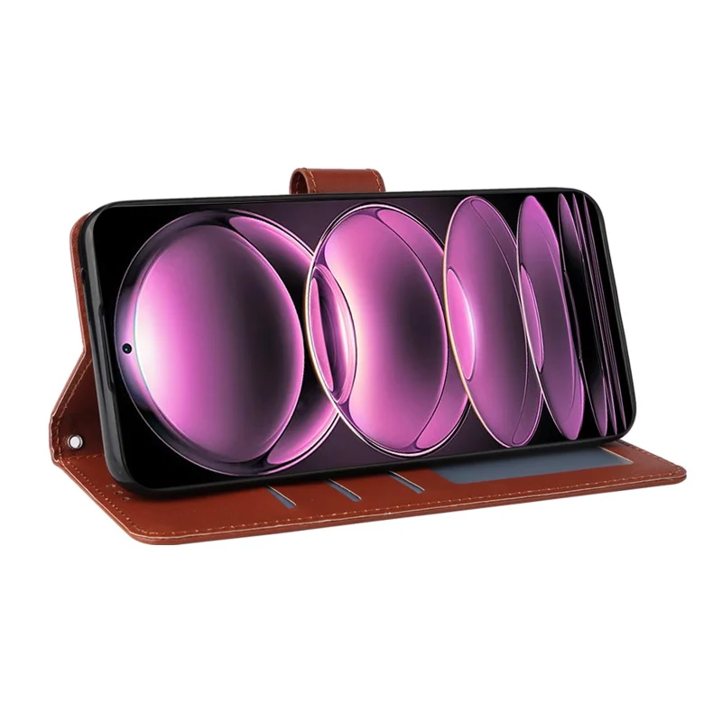 For Xiaomi Redmi Note 12 Pro 5G / Redmi Note 12 Pro Speed 5G / Poco X5 Pro 5G Wallet Case Leather Scratch-proof Stand Cover - Brown