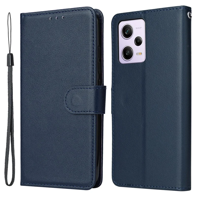 For Xiaomi Redmi Note 12 Pro 5G / Redmi Note 12 Pro Speed 5G / Poco X5 Pro 5G Wallet Case Leather Scratch-proof Stand Cover - Blue