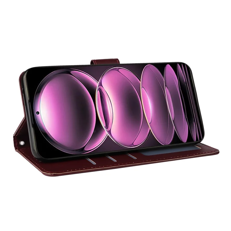 For Xiaomi Redmi Note 12 Pro 5G / Redmi Note 12 Pro Speed 5G / Poco X5 Pro 5G Wallet Case Leather Scratch-proof Stand Cover - Wine Red