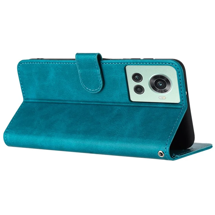 For Oneplus Ace 5G / 10R 5G Calf Texture PU Leather Case Wallet Phone Cover Mobile Accessories Supplier - Green