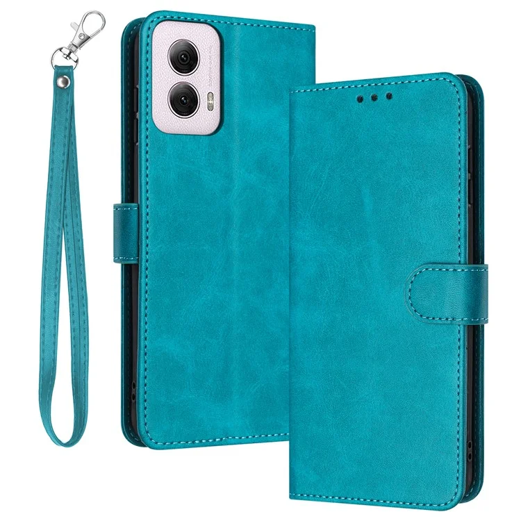 For Motorola Moto G Power (2024) Case Leather Stand Wallet Phone Cover Mobile Accessories Supplier - Green