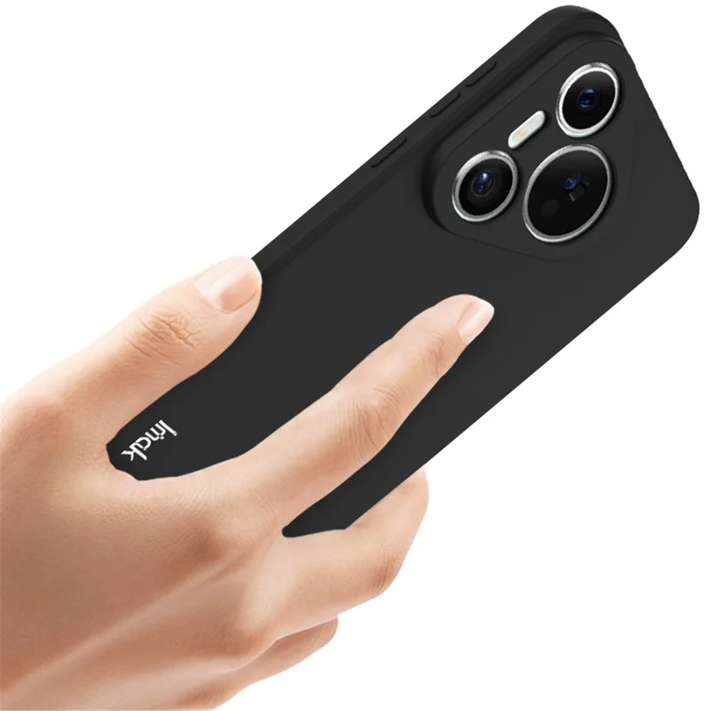 IMAK UC-4 Series For Huawei Pura 70 Flexible TPU Case Straight Edge Protective Phone Cover - Black