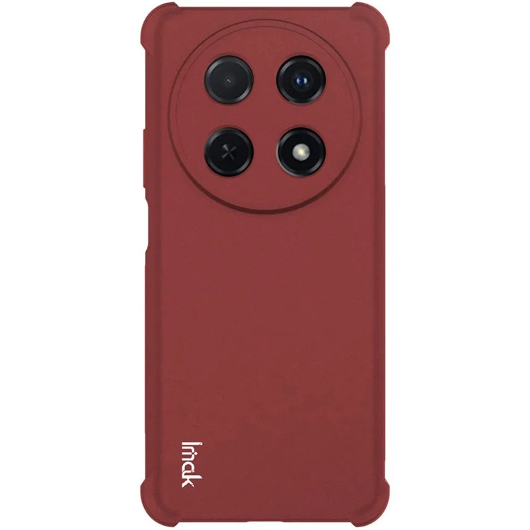 IMAK Para Huawei nova 12i 4G / Enjoy 70 Pro Casos Capa TPU Fosca Resistente a Choques Airbag Celular - Vermelho