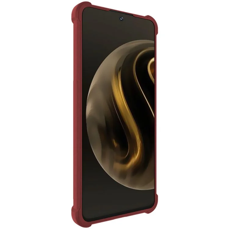 IMAK Para Huawei nova 12i 4G / Enjoy 70 Pro Casos Capa TPU Fosca Resistente a Choques Airbag Celular - Vermelho