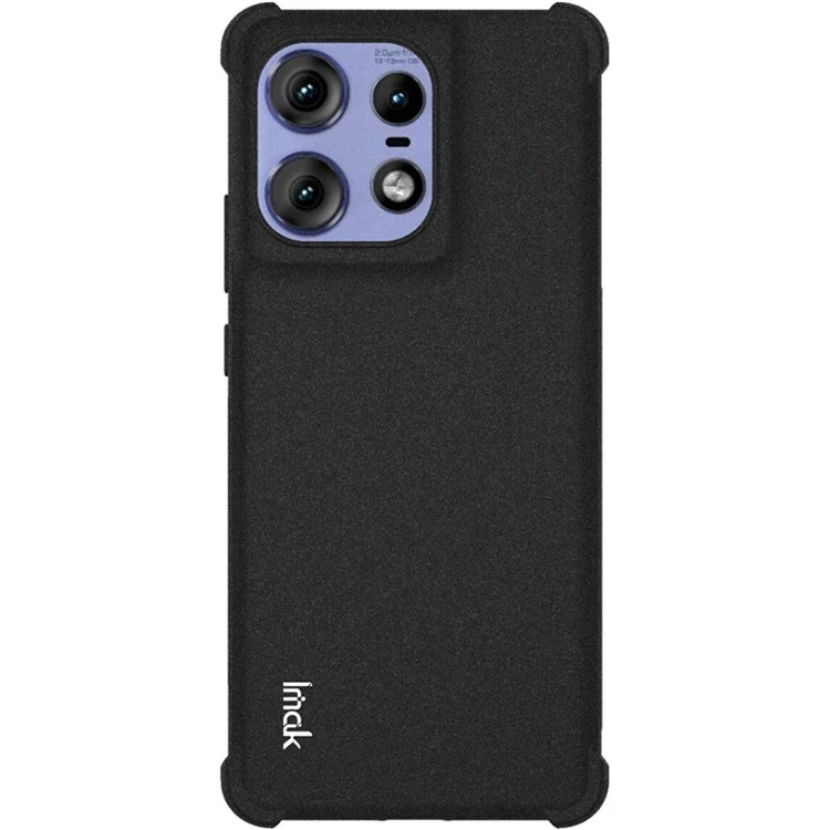 IMAK Pour Motorola Edge 50 Pro 5G / Edge 50 5G Étui Matte TPU Résistant aux Chutes Couvercle de Téléphone Airbag - Noir