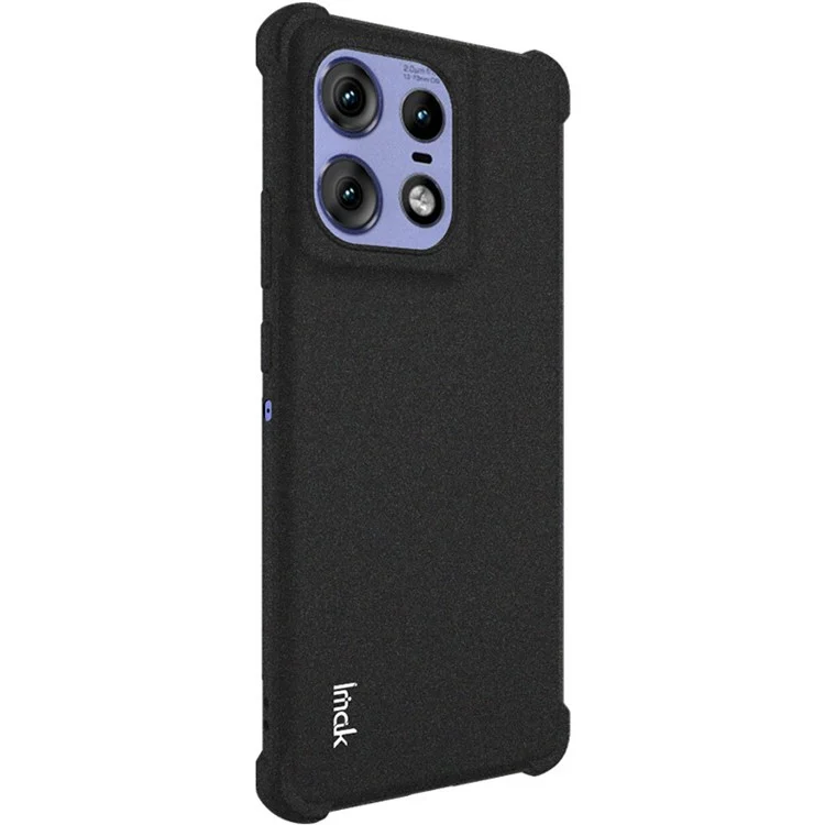 IMAK Pour Motorola Edge 50 Pro 5G / Edge 50 5G Étui Matte TPU Résistant aux Chutes Couvercle de Téléphone Airbag - Noir