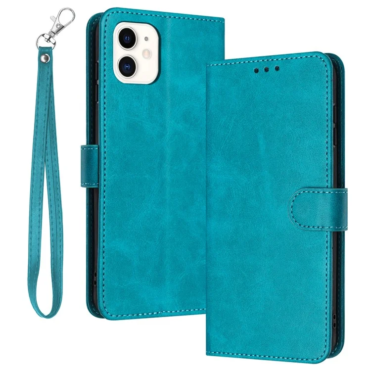 Custodia per iPhone 11 Anti-Graffio Portafoglio Stand Custodia per Telefono Colore Puro Guscio per Telefono Cellulare - Verde