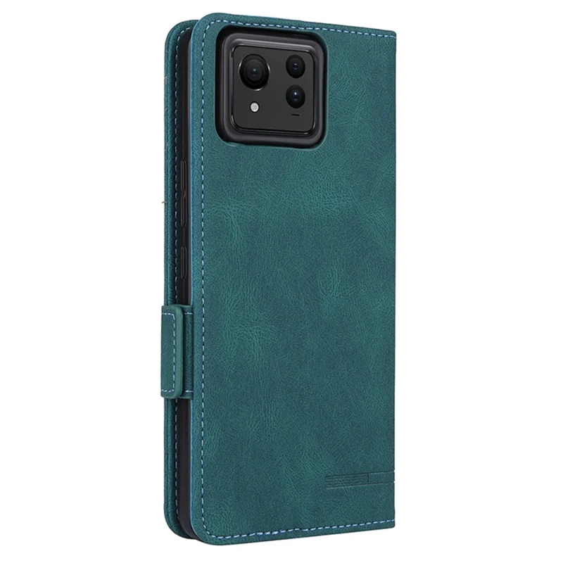 For Asus Zenfone 11 Ultra 5G Case Hardware Decor PU Leather Wallet Stand Phone Cover - Blue