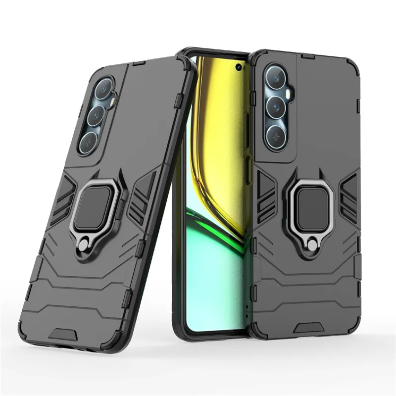 Per Realme C65 4G PC+TPU Phone Case Bracket Kickstand Drop Protection Phone Cover - Nero