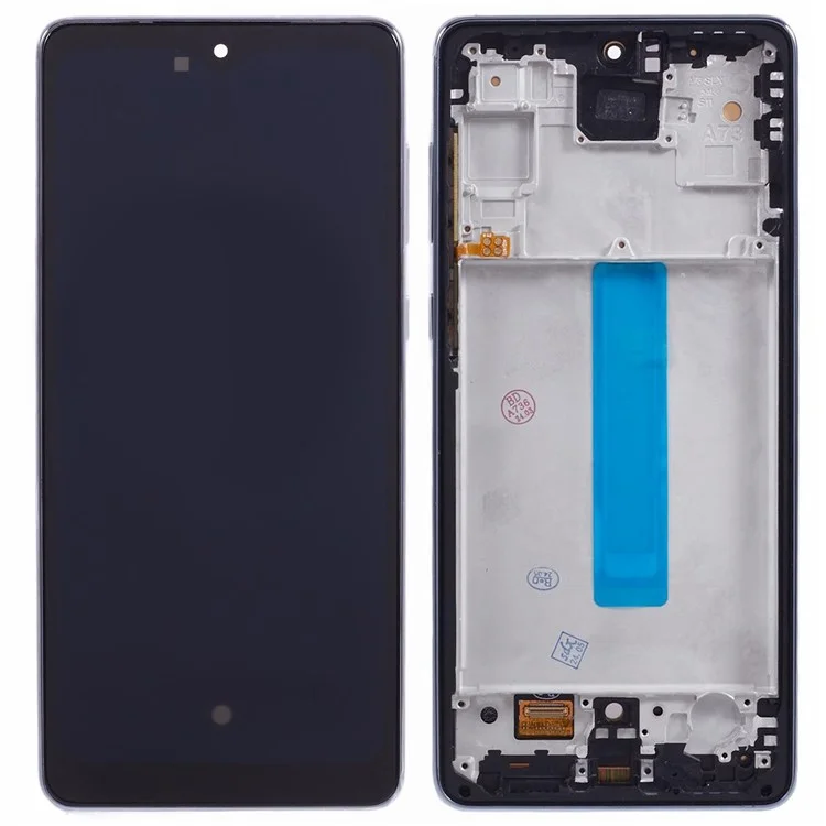 Für Samsung Galaxy A73 5G A736 6,36 Zoll OLED-Bildschirm und Digitizer-Baugruppe + Rahmenersatzteil (ohne Logo)