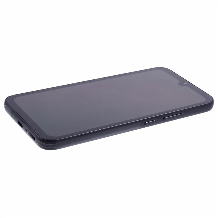 Para Samsung Galaxy A34 5G A346 Pantalla OLED de 6.36 pulgadas y ensamblaje de digitalizador + Pieza de repuesto del marco (sin logotipo) - Negro
