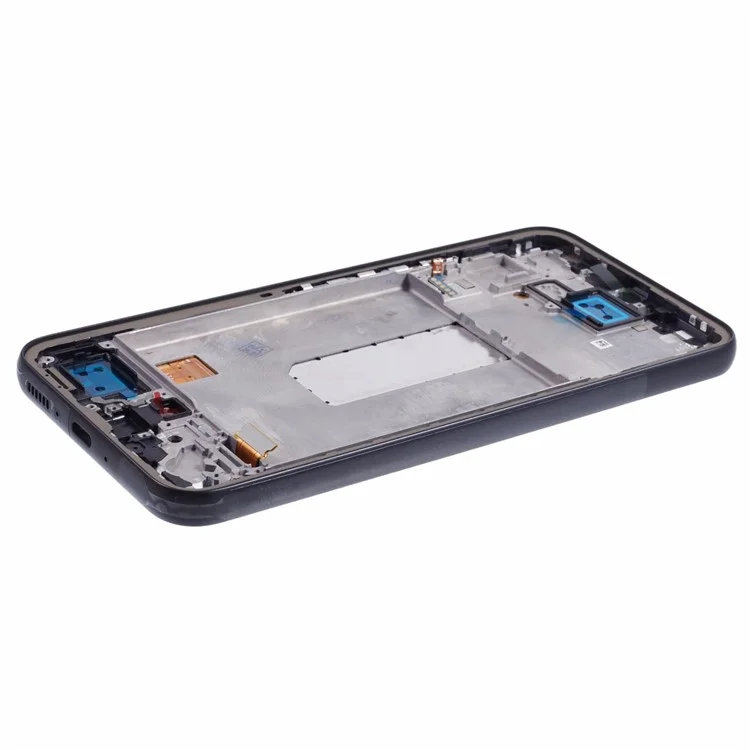 Para Samsung Galaxy A34 5G A346 Pantalla OLED de 6.36 pulgadas y ensamblaje de digitalizador + Pieza de repuesto del marco (sin logotipo) - Negro