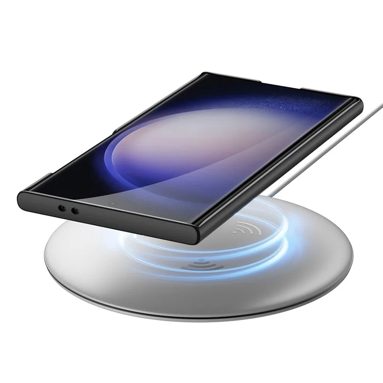 GKK Für Samsung Galaxy S23 Ultra Case Matte Lederüberzogene PC Slim Handyhülle mit Ständer - Matte Grau