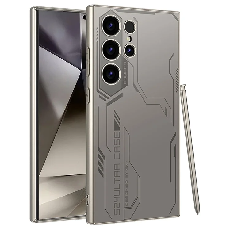 GKK Für Samsung Galaxy S24 Ultra Hülle Harte PC-Haut-Touch AG Handyhülle - Silber