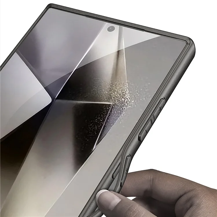 GKK Für Samsung Galaxy S24 Ultra Hülle Harte PC-Haut-Touch AG Handyhülle - Silber