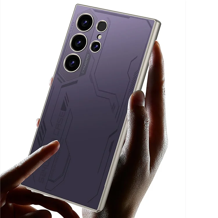 GKK Für Samsung Galaxy S24 Ultra Hülle Harte PC-Haut-Touch AG Handyhülle - Silber