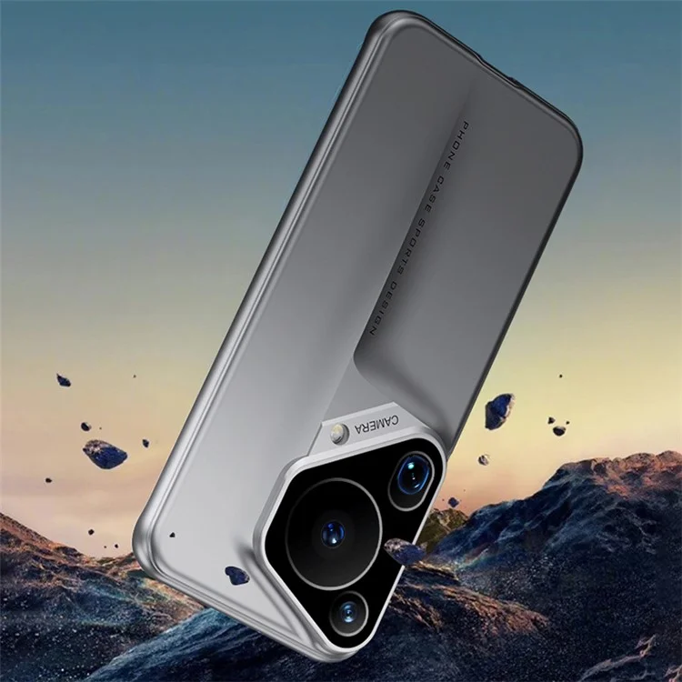 GKK Para Huawei Pura 70 Capa de Telefone Rígida PC Anti-Drop Super Slim Back Shell - Cinza