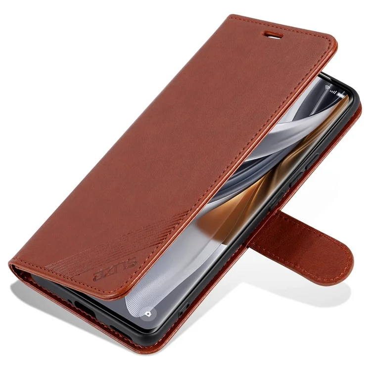AZNS für Huawei Pura 70 Ultra Hülle Faltbarer Ständer PU-Leder Brieftasche Handyhülle - Braun